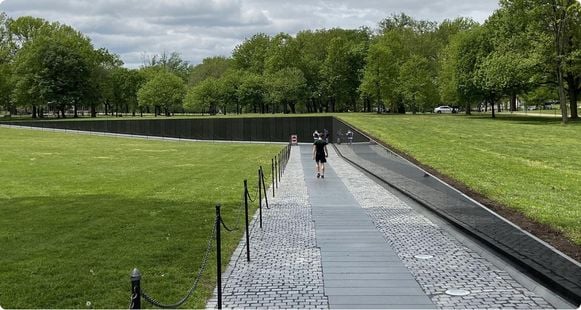 the Vietnam War Memorial the Vietnam War Memorial